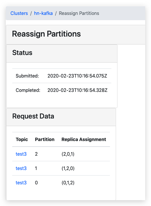 Reassign Partitions