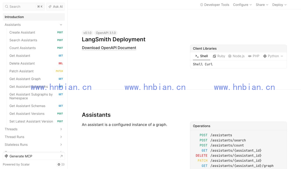 LangGraph Agent Server API 文档