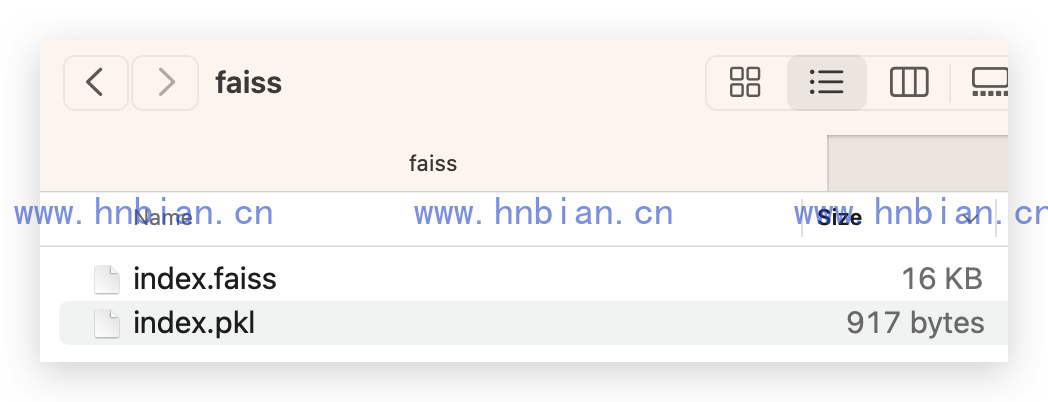 FAISS 数据文件