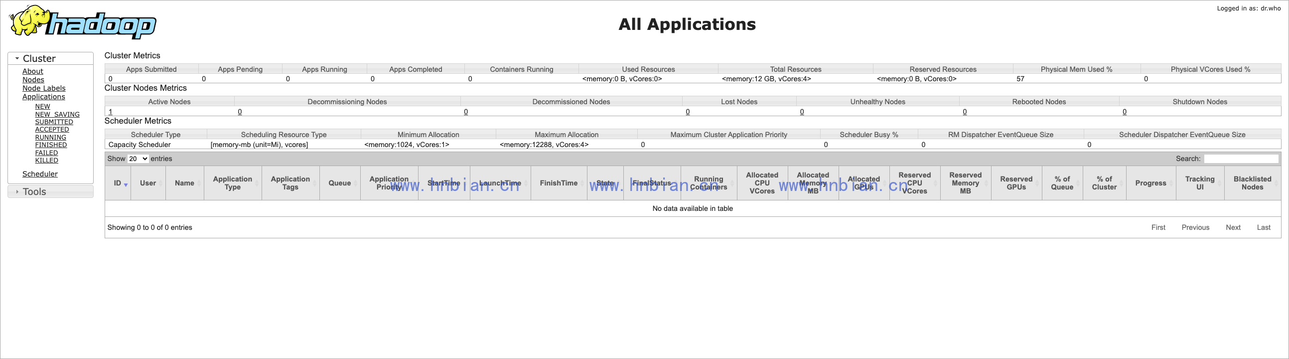 YARN Web UI